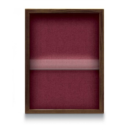 United Visual Products Indoor Enclosed Combo Board, 48"x36", Black Frame/Blue & Rubber UVCB4836B-BLUE-RUBBER